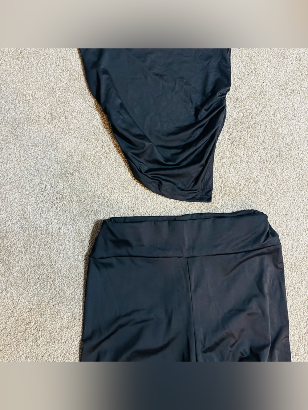SHEIN Black Two-Piece tights set
